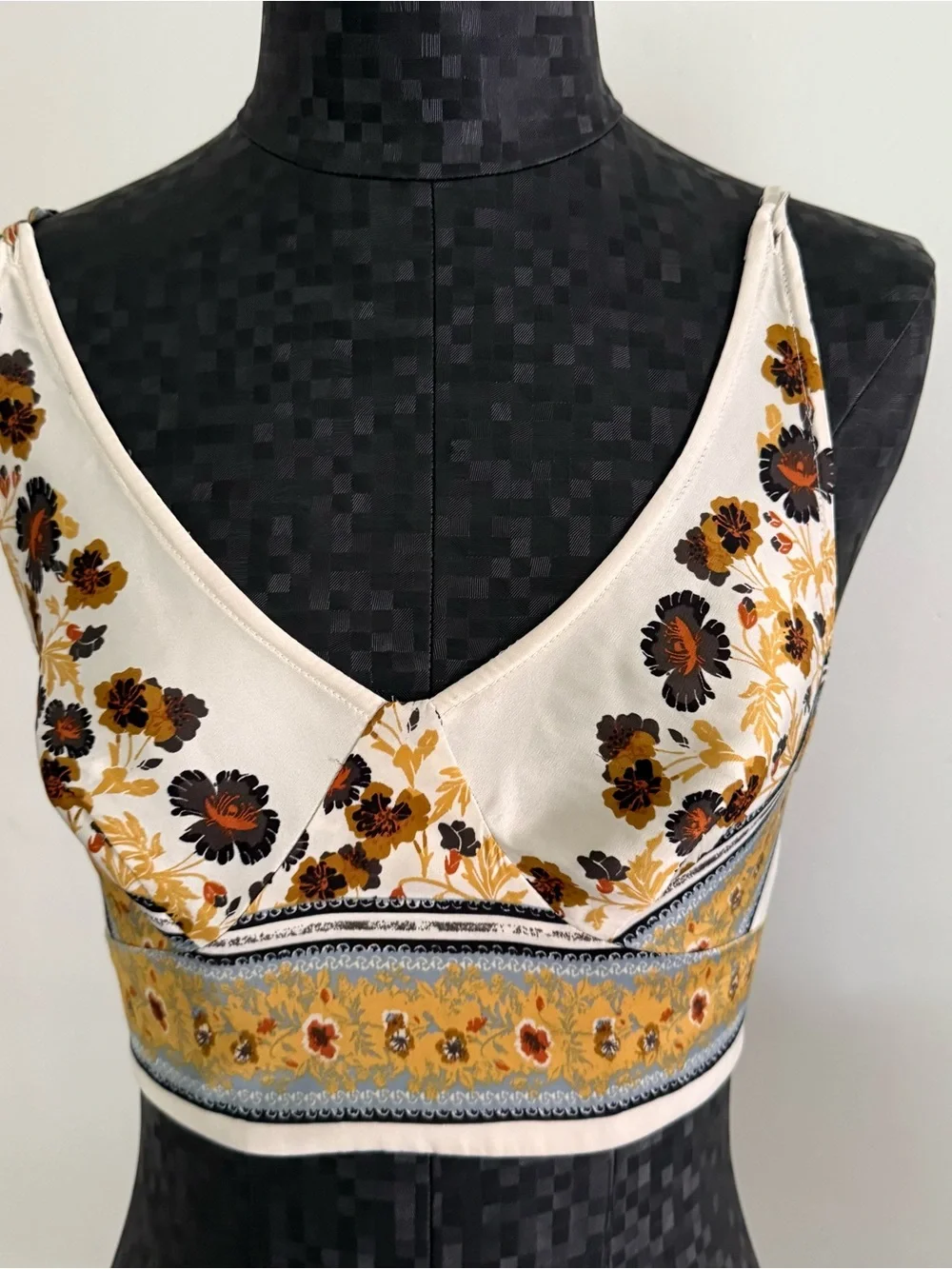 Free People Day To Night Silky Crop Top Brami Ivory